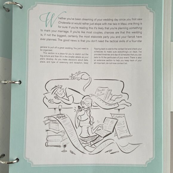 Wedding Planner & Organizer Hardcover Mindy‎ Weiss Ring Binder Illustrated New - Picture 6 of 11